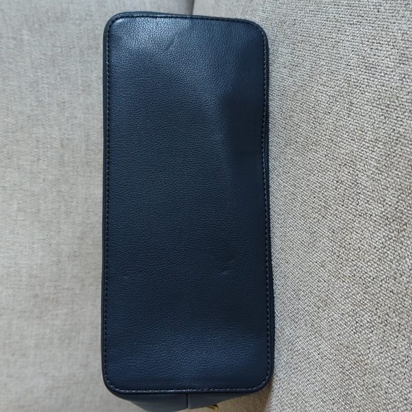 Blue Leather Fossil Satchel Handbag - Picture 5 of 7